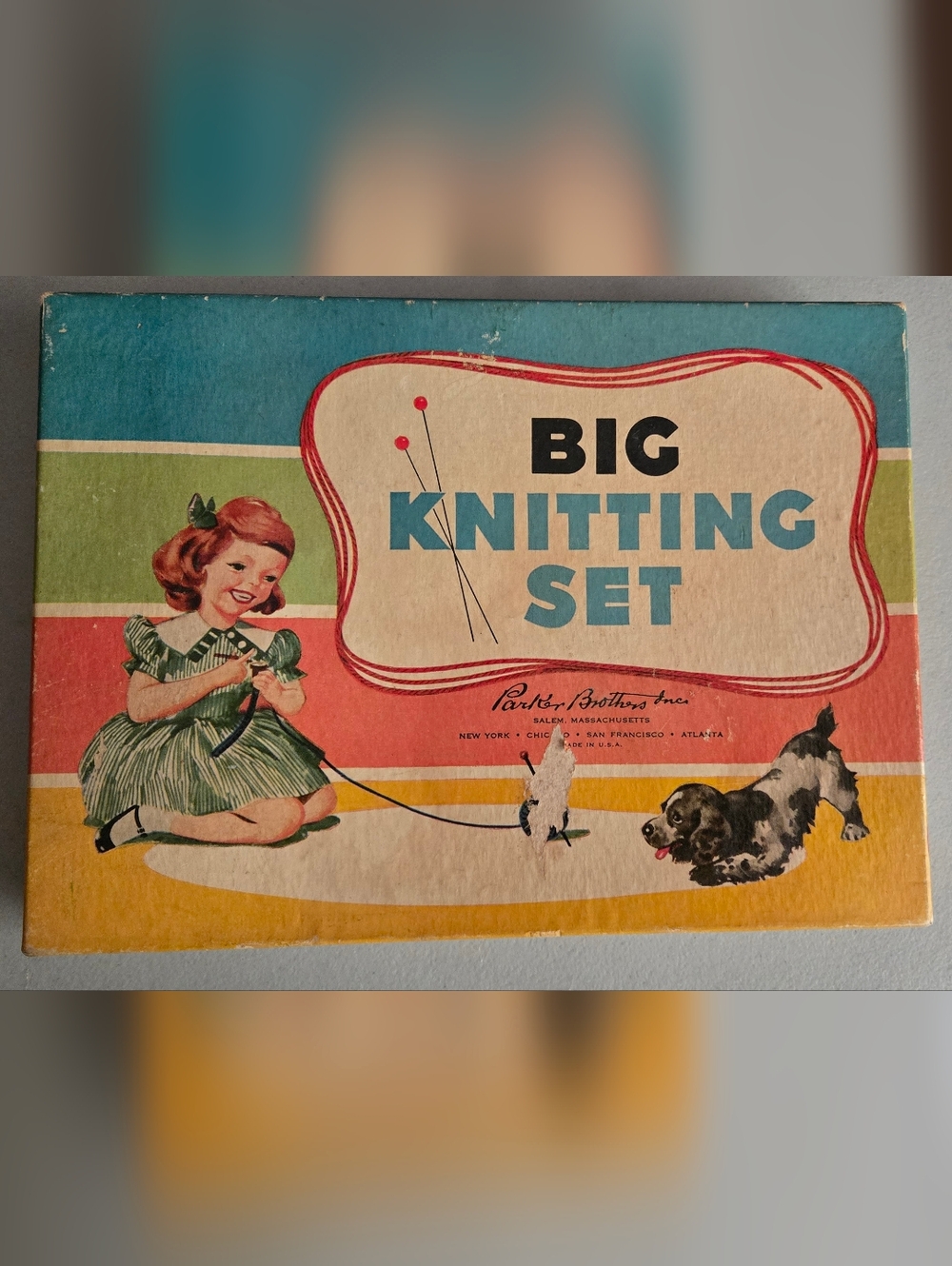 Big Knitting Set Vintage Box